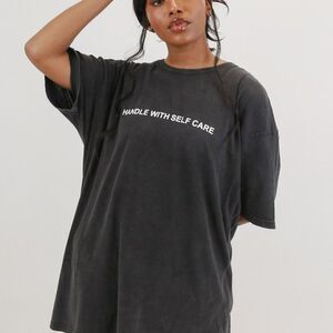 NWT Self Care Label Oversized T-Shirt MSRP $48 OVERSIZED